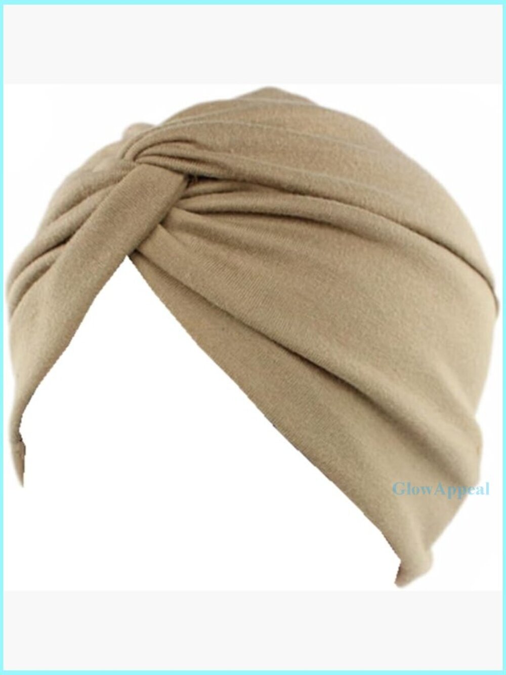 Pre-Tied Elastic Chemo Turban Headwrap for Women, Soft Polyester, One Size